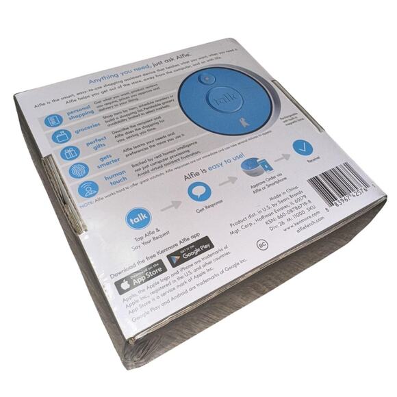 NWT Kenmore Alfie Voice-Controlled Smart Shopper – Factory Sealed Wi-Fi Device - Picture 3 of 6